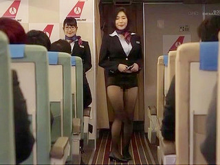 Japanese Air Hostess Fucking and Porn XXX in Flight with Nippon Crew and Passengers