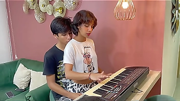 I help my little stepsister with her music classes and I end up fucking her hard until I come.