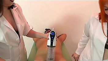 Mel Fire and Nara Neveu control Hex's orgasm with XSpaceCup XS17 masturbator