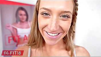 FIT18 - Addison Vodka - 57kg - Skinny Blonde American Amateur In Yoga Pants - 60FPS